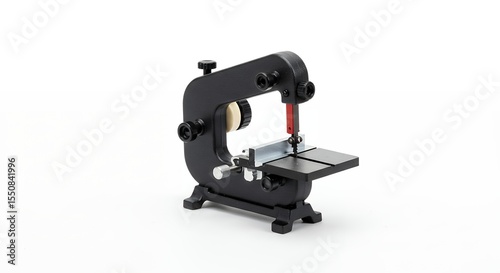 Black band saw against white background