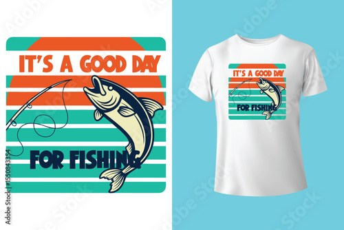Fishing t-shirt design, Fishing vintage t-shirt , vintage fishing t-shirt graphic illustration, Fishing vector