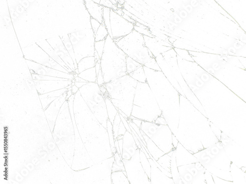 abstract broken glass transparent