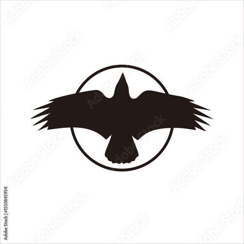 Print Raven shadow logo design for your brand and company identity
