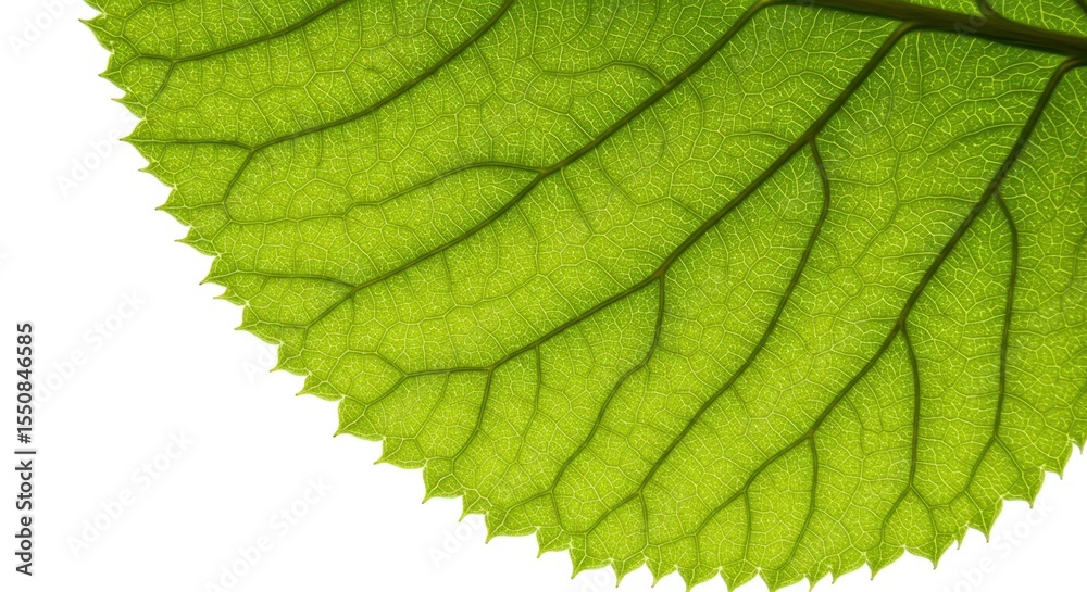 Fototapeta premium Magnificent Leaf Close-Up: Nature's Intricate Design