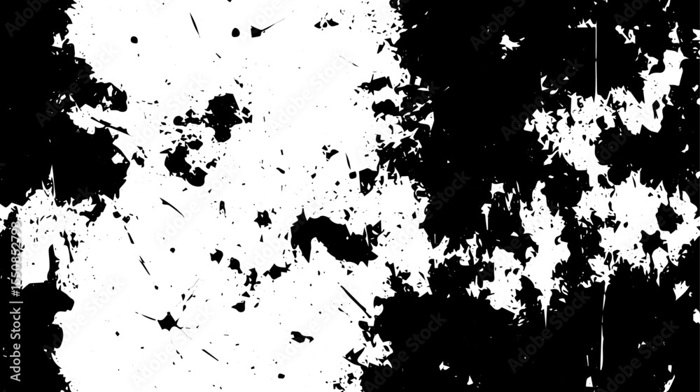 Obraz premium Grunge Splatter Texture with Scratches and High Contrast Abstract Distressed Background