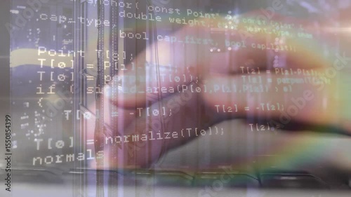 Overlay appearing while developer hand typing API flags and defining geometry logic for building