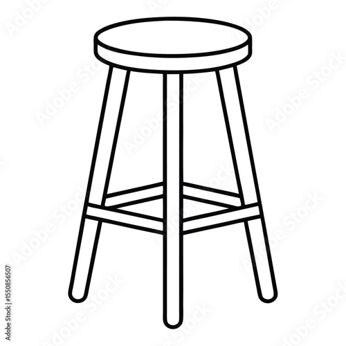 wooden chair isolated