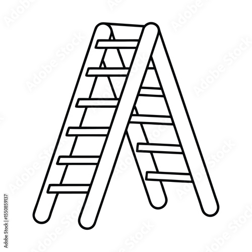vector illustration of a ladder