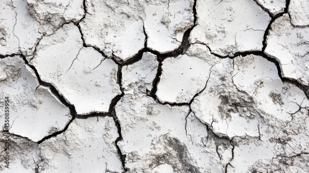 Obraz premium Cracked Earth Texture: Arid Land Surface