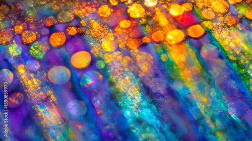 Vibrant Abstract Art Colorful Bokeh Background