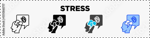 Stress Icon Pack Line Glyph