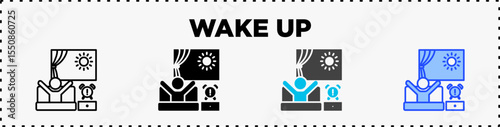 Wake up Icon Pack Line Glyph
