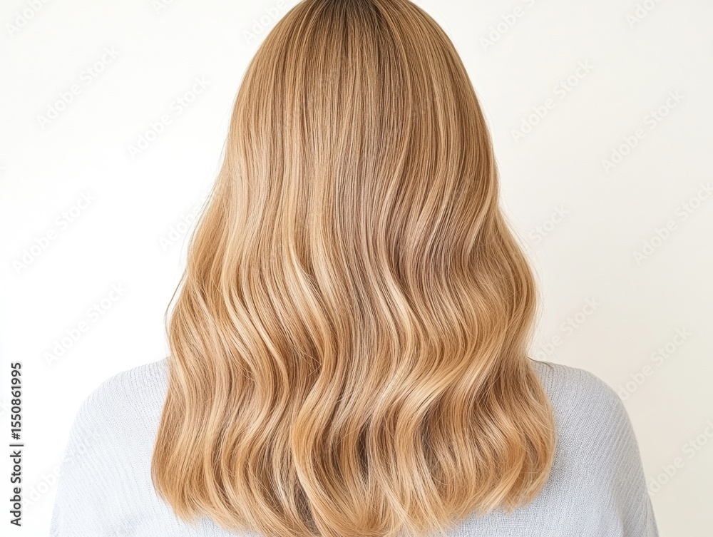 Fototapeta premium Blonde wavy hair (2)