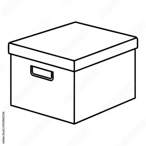 black box isolated on white