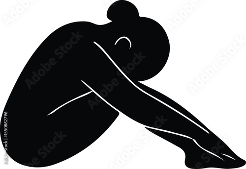 silhouette of a man exercising with dumbbells