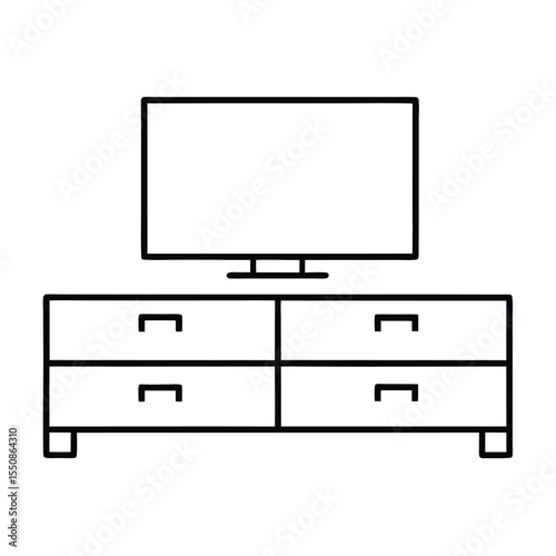 flat tv set