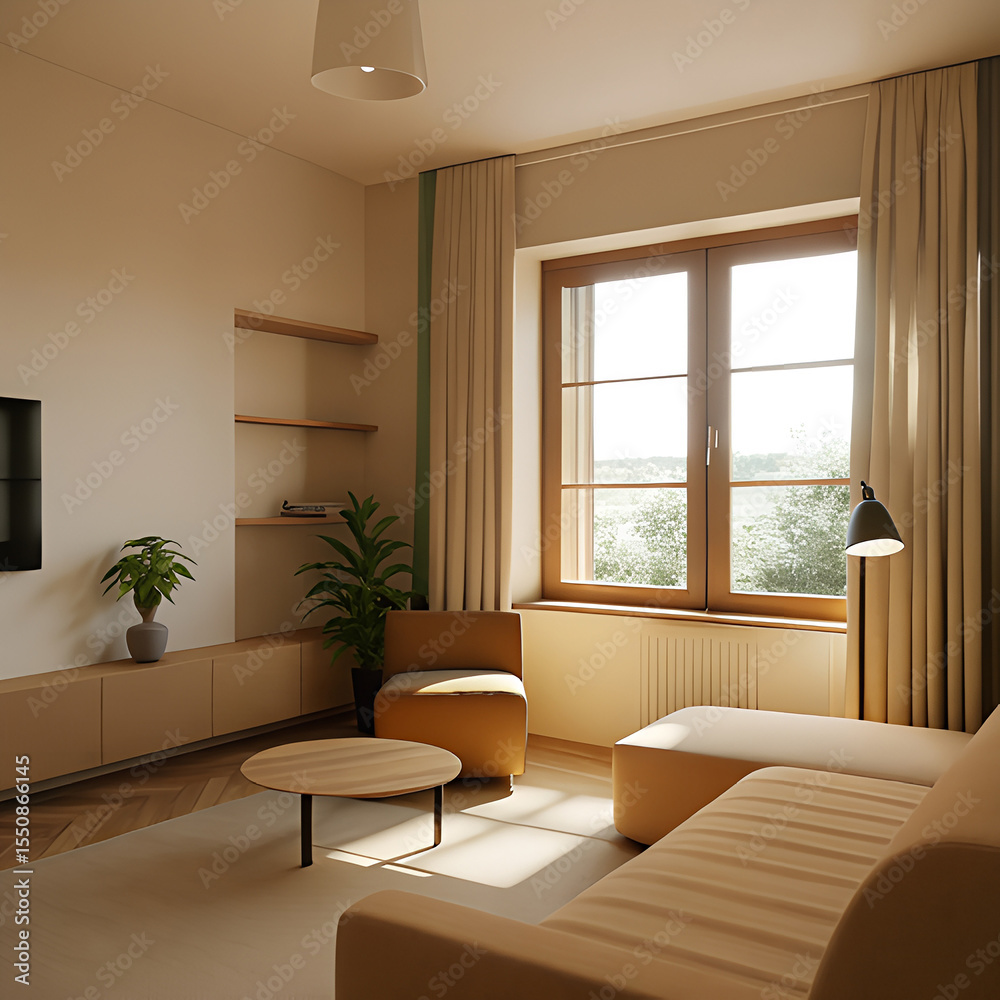 Fototapeta premium modern living room