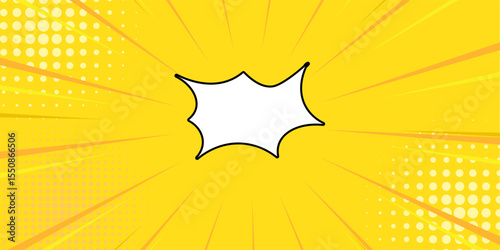 Yellow comic book background. Modern creative pop art orange halftone style background. modern background eps 10