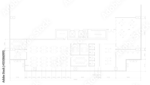 Interior design furniture layout plan inside office office layout layout vector format