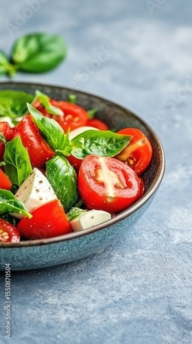 Delicious Caprese Salad Fresh Tomatoes Mozzarella Basil
