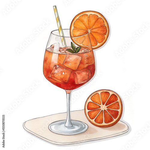 png sidecar cocktail with sugar rim and orange