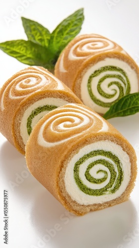 Delicious Cream Cheese Rolls Appetizing Food Photography for Menu or Blog