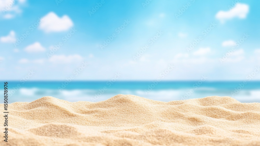Obraz premium Golden sandy beach background