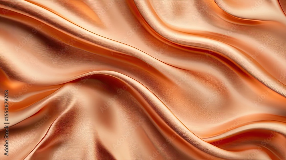 Obraz premium Peach Silk Drape Texture Background. (1)