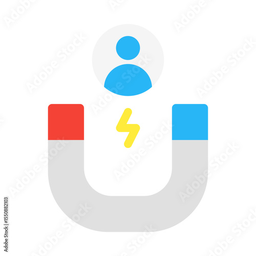 people's attraction. This is a vector single icon with a flat style. Suitable for any purpose, such as website design, mobile app design, logo design, pattern design, etc.