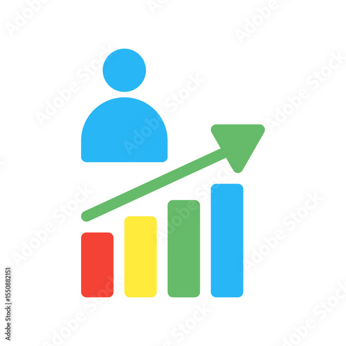 feasibility market resaerch. This is a vector single icon with a flat style. Suitable for any purpose, such as website design, mobile app design, logo design, pattern design, etc.