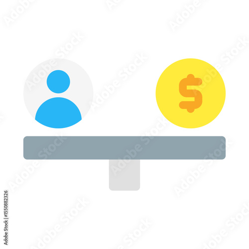 stable investment. This is a vector single icon with a flat style. Suitable for any purpose, such as website design, mobile app design, logo design, pattern design, etc.