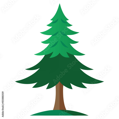 christmas tree isolated on white background