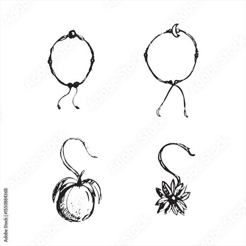 women accessories illustration sketch