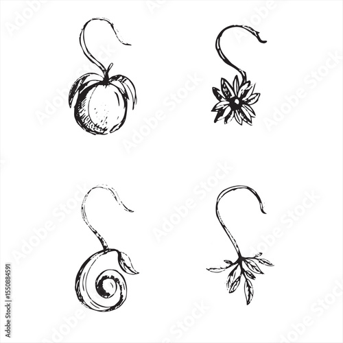 women accessories illustration sketch