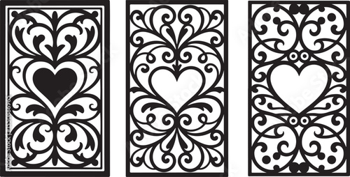 This image features two elegant floral frames, one with a prominent rose and lily arrangement and the text "Elegant Floral Frame," and the other a simpler winding floral border, all rendered in black 