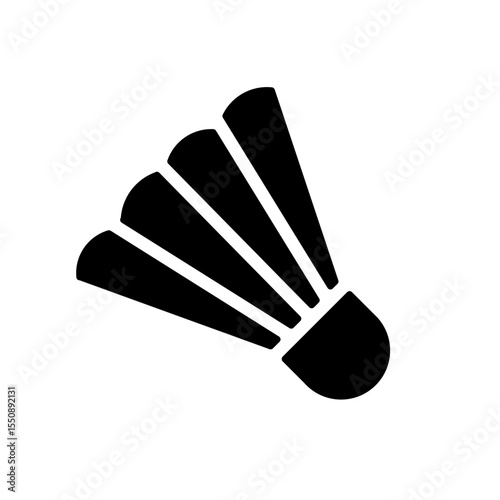 shuttlecock badminton glyph icon