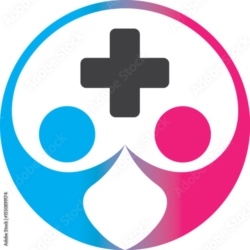 Human Health Medical Logo template vector illustration design