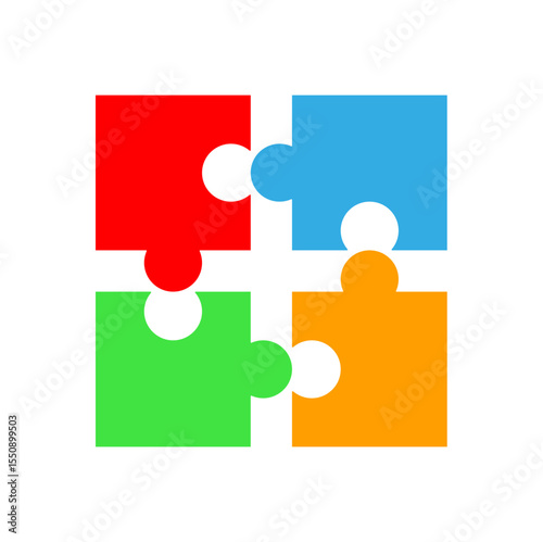 Jigsaw Puzzle Piece Vector Illustration