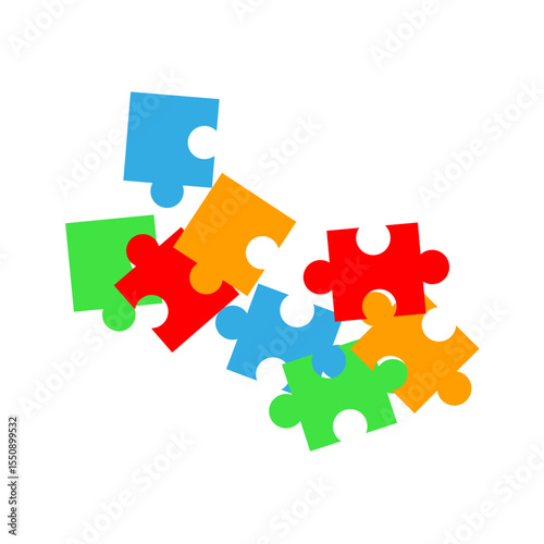 Jigsaw Puzzle Piece Vector Illustration