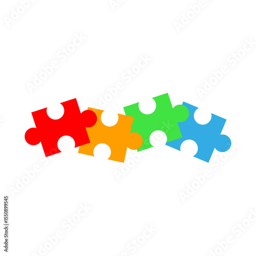 Jigsaw Puzzle Piece Vector Illustration
