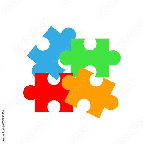 Jigsaw Puzzle Piece Vector Illustration