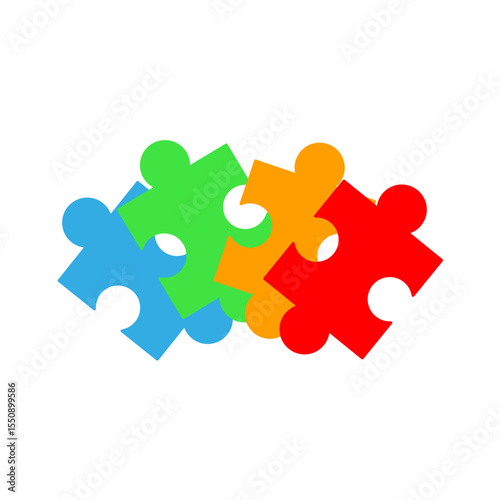 Jigsaw Puzzle Piece Vector Illustration