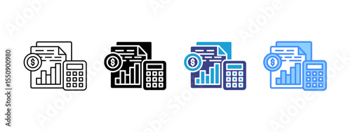 Accounting Multipel Icon Set.