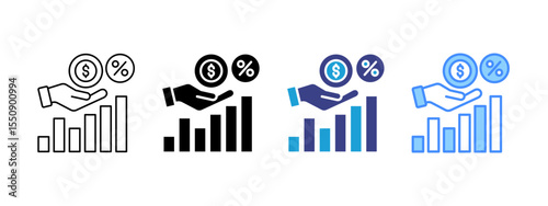 Creditor Multipel Icon Set.