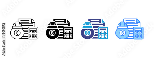 Budget Multipel Icon Set.