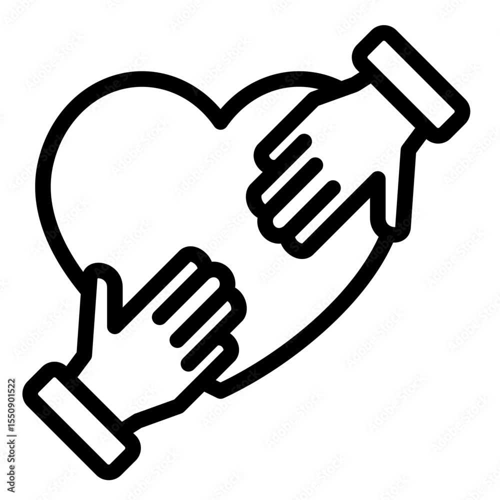 Obraz premium Compassion Icon