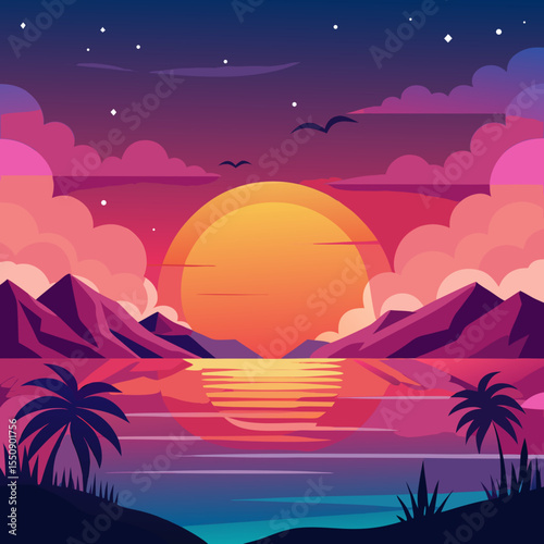 Abstract vector background colors with dynamic effect