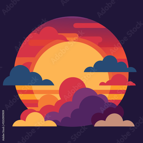 Abstract vector background colors with dynamic effect