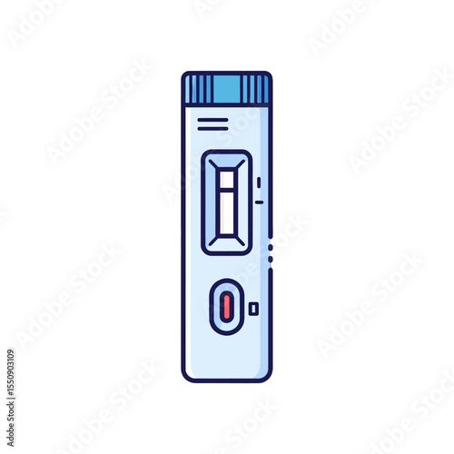 Rapid Diagnostic Test Kit Illustration of Medical Device for Health Screening and Disease Detection