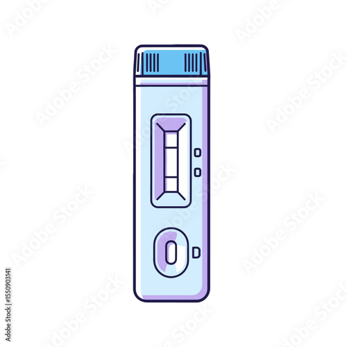 Illustrative Rapid Lateral Flow Test Kit Depiction of Health Screening Device