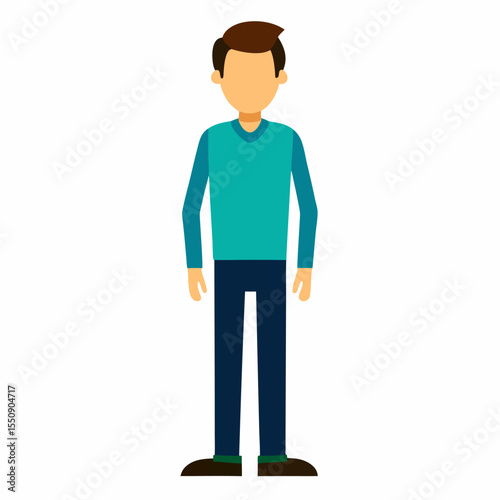 cartoon man with a pencil