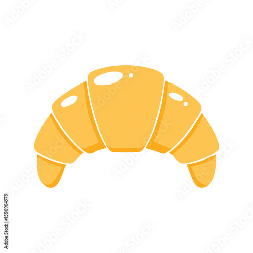 Simple Illustration Croissant curved