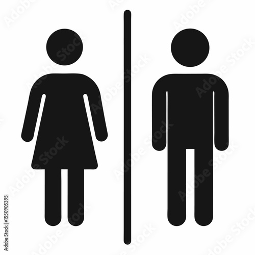 man and woman toilet sign